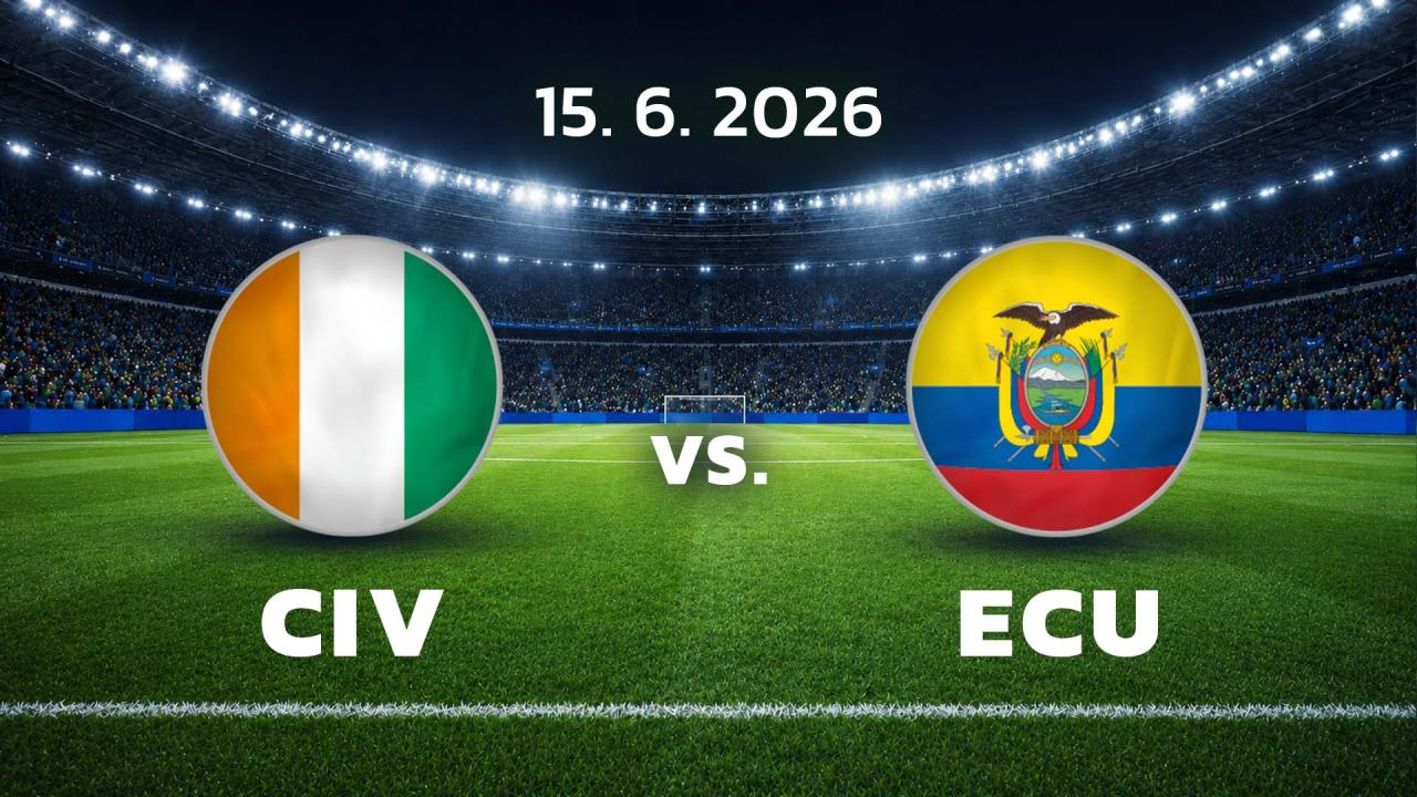 MS ve fotbale FIFA 2026: Pobřeží slonoviny - Ekvádor