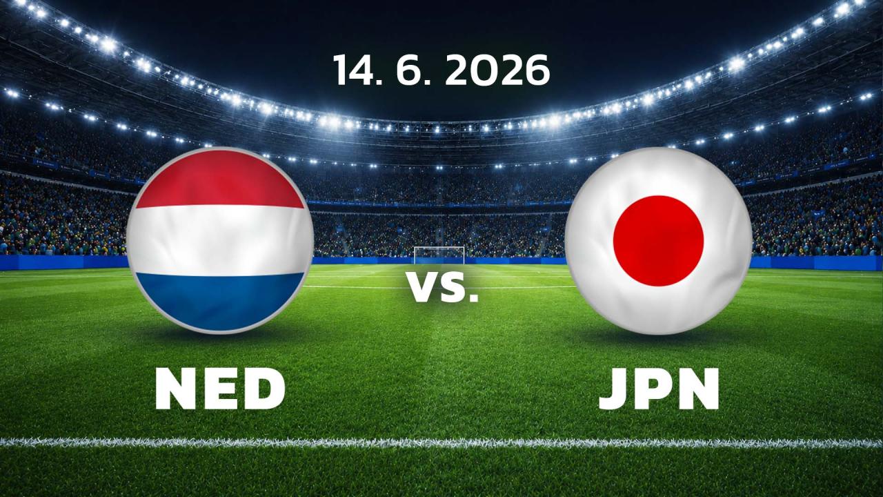 MS ve fotbale FIFA 2026: Nizozemsko - Japonsko