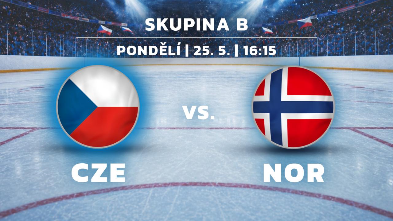 MS v ledním hokeji mužů 2026 Švýcarsko (Česko - Norsko)