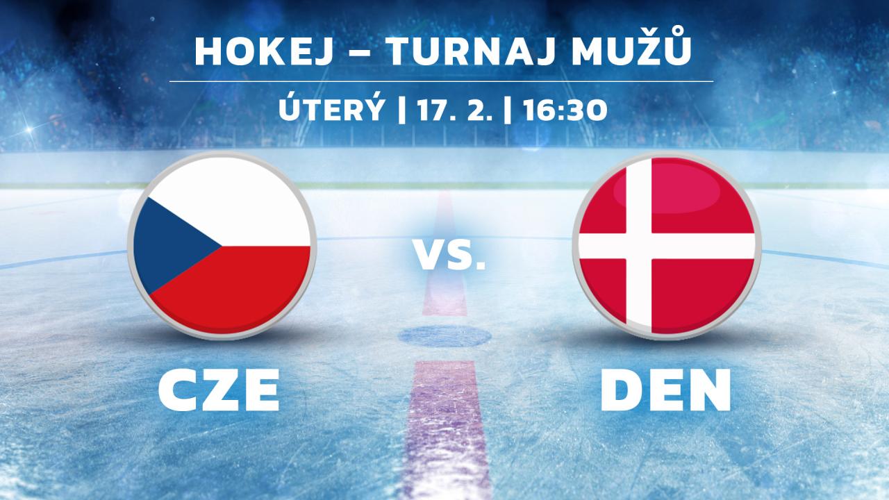 ZOH 2026 (Hokej – turnaj mužů: Česko - Dánsko)