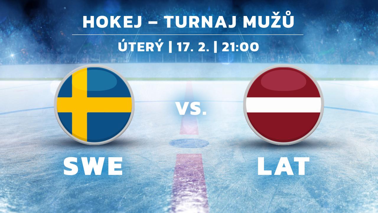 ZOH 2026 (Hokej – turnaj mužů: Švédsko - Lotyšsko)