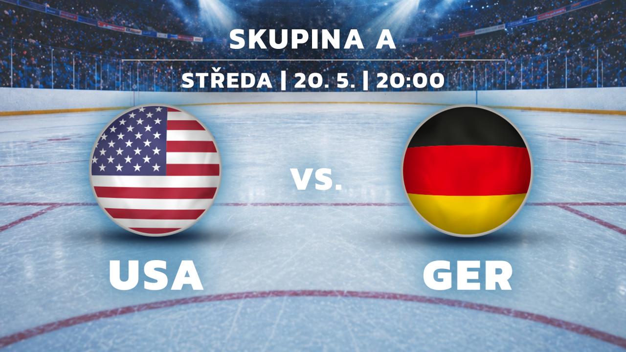 MS v ledním hokeji mužů 2026 Švýcarsko (USA - Německo)